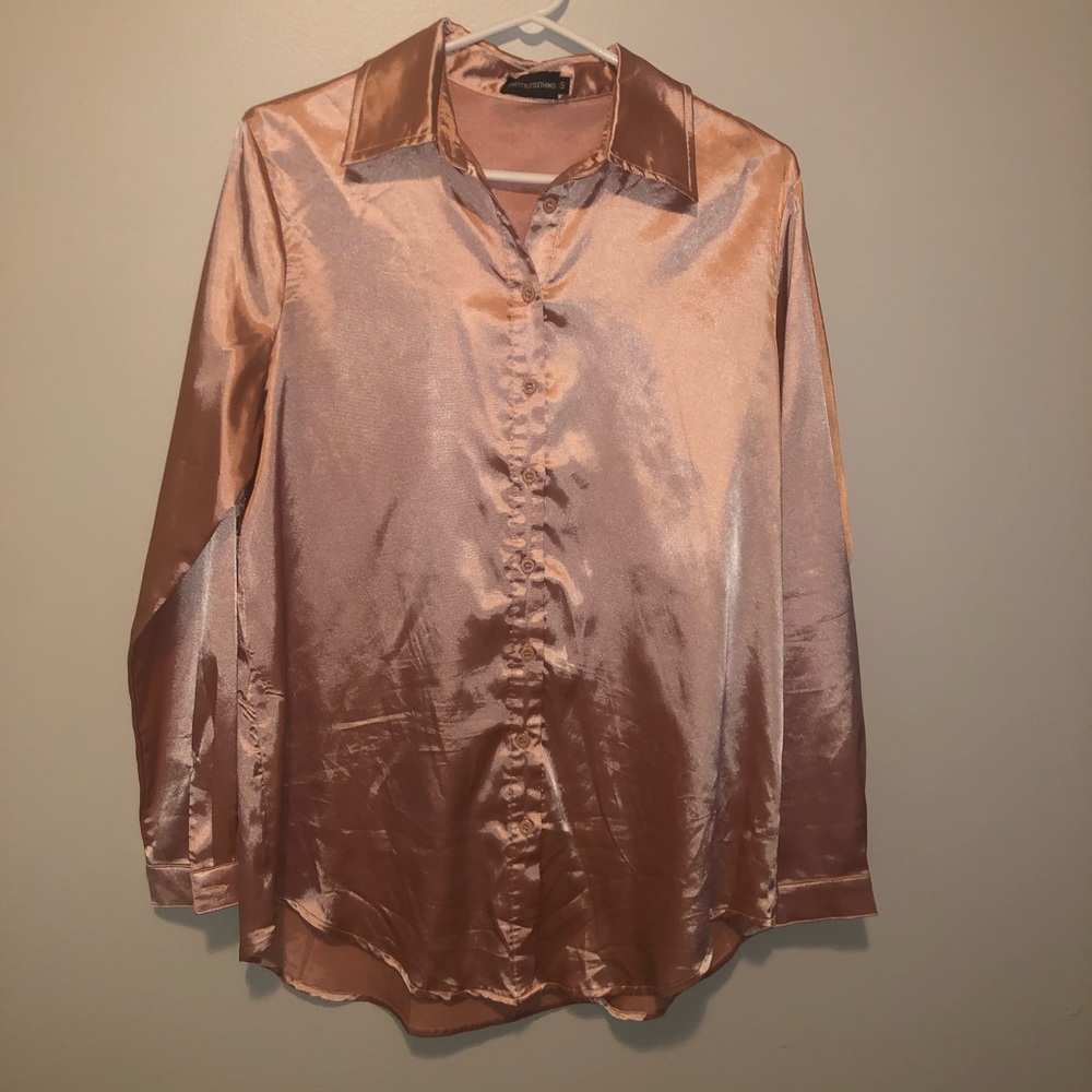 pink silk blouse - Picture 2 of 6